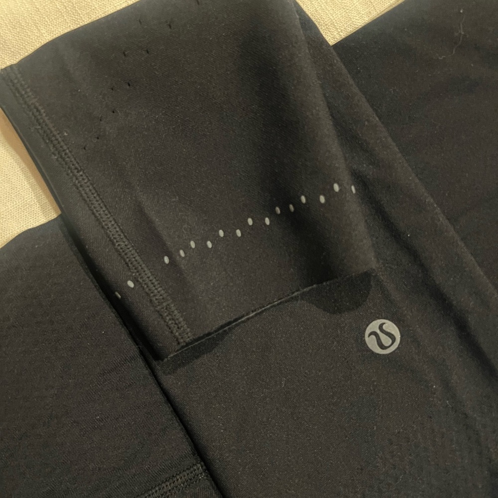 lululemon athletica Black High-Rise Leggings with Reflective Dots